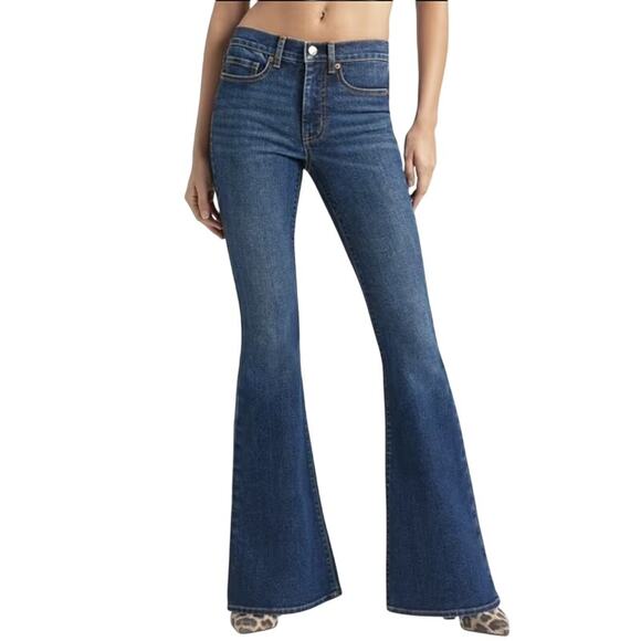 Jessica Simpson Women’s Harvest Moon Flare Bell Jeans Sculpt Stretch Size 32 New - Picture 2 of 15